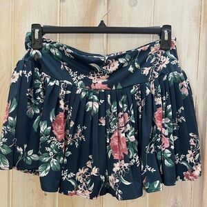 Laura Ashley Golf Tennis Skirt Skort XLarge Floral Print